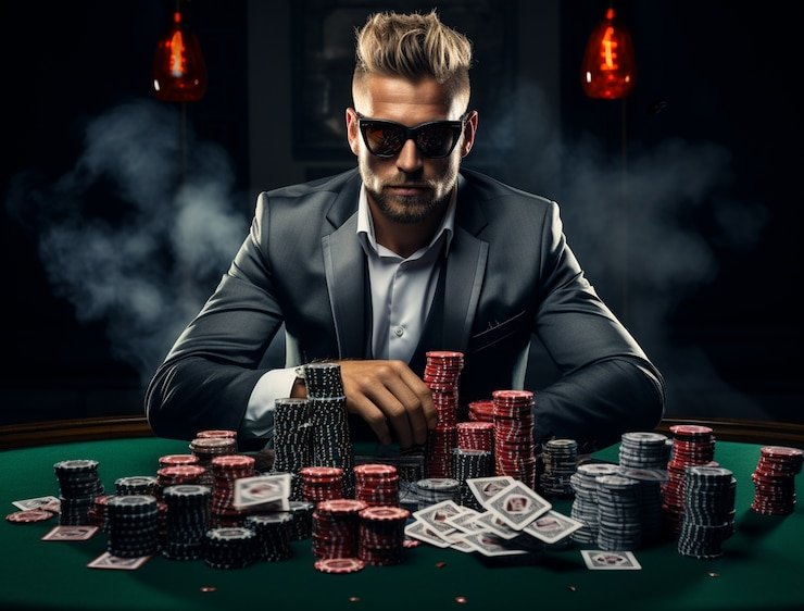 Tampilan meja Dragon Tiger Live dengan dealer sungguhan di studio streaming garampoker